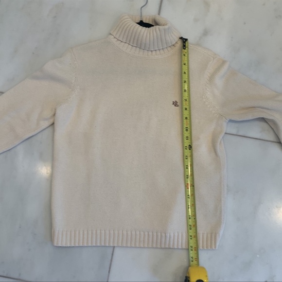Lauren by Ralph Lauren cream turtleneck sweater - Picture 6 of 6